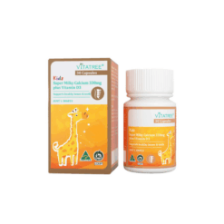 TPBVSK Kids Super Milky Calcium 330mg plus Vitamin D3 Vitatree (hộp 30 viên)