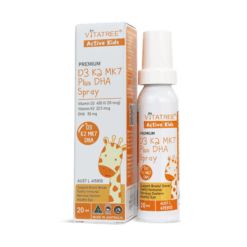 Thực phẩm bảo vệ sức khỏe Vitatree Premium D3 K2 MK7 Plus DHA Spray (chai 20ml)