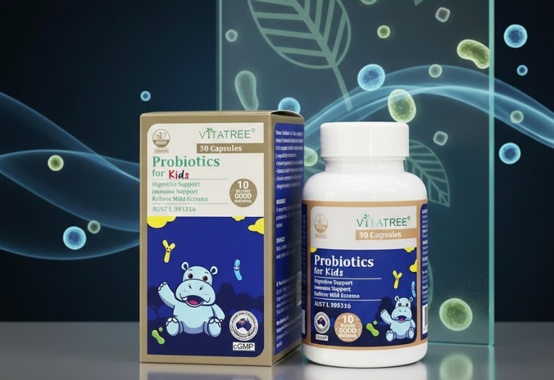 Vitatree Probiotics for Kids hỗ trợ sức khoẻ hệ vi sinh đường ruột cho trẻ nhỏ