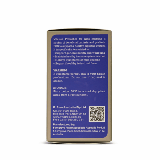 Vitatree Probiotics for Kids hỗ trợ sức khoẻ hệ vi sinh đường ruột cho trẻ nhỏ