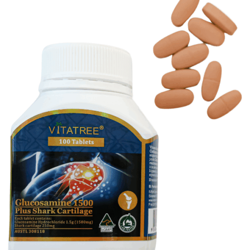 Vitatree Glucosamine 1500 plus Shark Cartilage duy trì sức khỏe khớp và sụn khớp