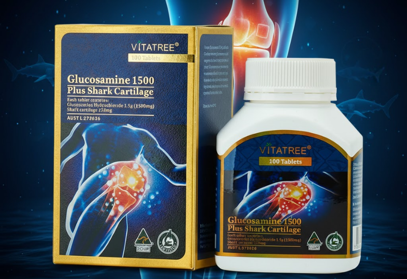 Vitatree Glucosamine 1500 plus Shark Cartilage duy trì sức khỏe khớp và sụn khớp