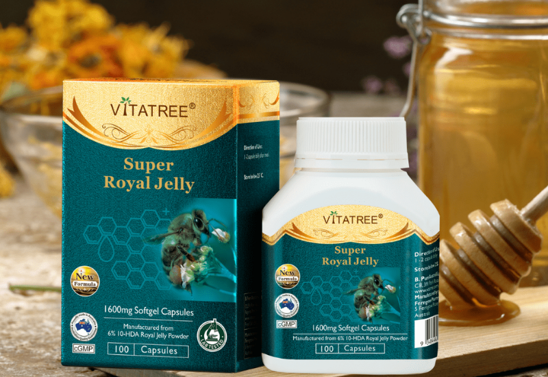 TPBVSK Vitatree Super Royal Jelly 1600mg Hỗ trợ chống lão hoá (100 viên)
