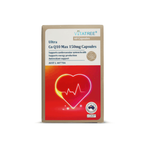Vitatree Ultra Co Q10 Max 150mg hỗ trợ giảm nguy cơ xơ vữa động mạch