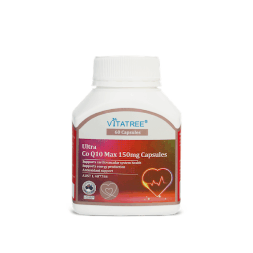 Vitatree Ultra Co Q10 Max 150mg hỗ trợ giảm nguy cơ xơ vữa động mạch