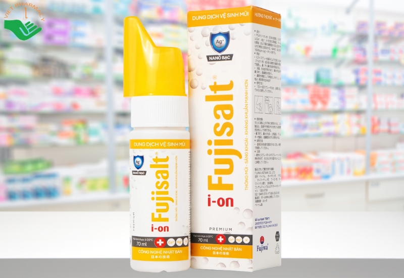 Xịt mũi nano bạc ion Fujisalt hỗ trợ làm sạch, giảm viêm, sưng đỏ, phòng ngừa sổ mũi (chai 70ml)