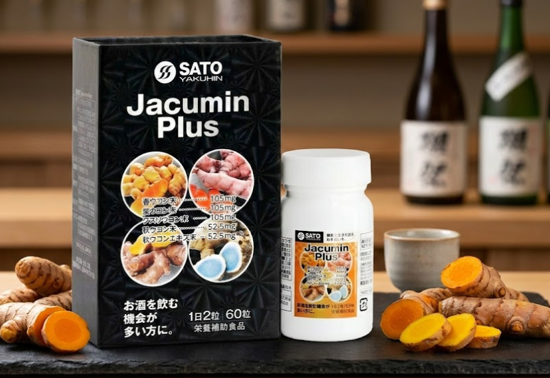 Viên uống Jacumin Plus Sato bảo vệ tế bào gan (Hộp 60 viên)