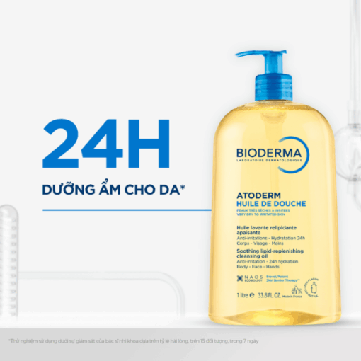 Dầu Tắm Cho Da Nhạy Cảm Bioderma Atoderm Huile de Douche (chai 1l)