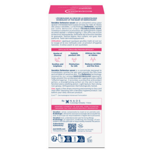 Bioderma Sensibio Defensive Serum Cấp ẩm sâu, cải thiện tình trạng da khô (lọ 30ml)