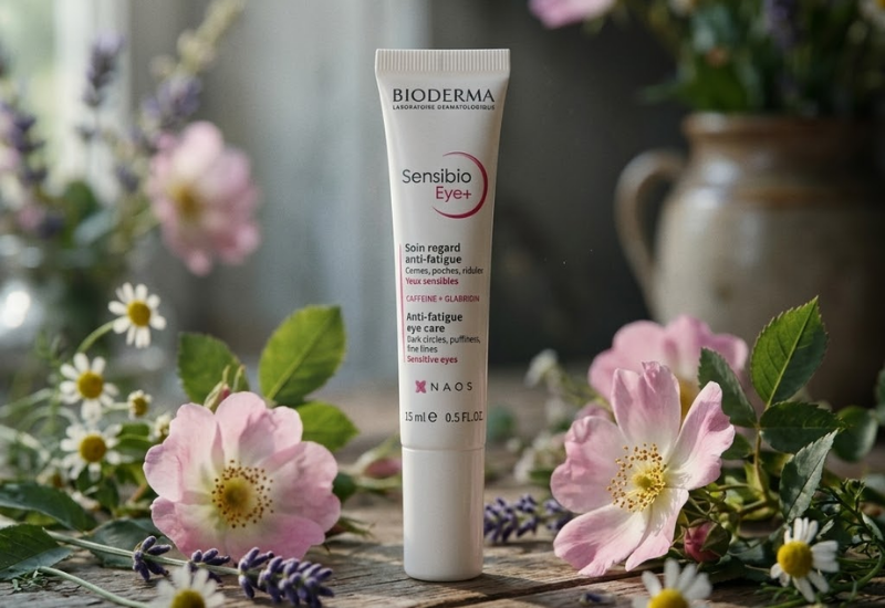 Bioderma Sensibio Eye+ giảm quầng thâm, bọng mắt, làm mờ nếp nhăn vùng mắt (Tuýp 15ml)