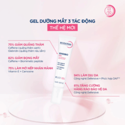 Bioderma Sensibio Eye+ giảm quầng thâm, bọng mắt, làm mờ nếp nhăn vùng mắt (Tuýp 15ml)