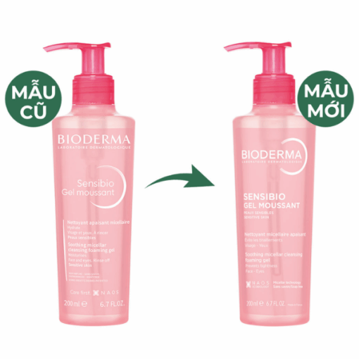 Bioderma Sensibio Gel Moussant làm sạch toàn diện cho da nhạy cảm (chai 200ml)