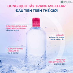 Nước tẩy trang Bioderma Sensibio H2O Loại bỏ hiệu quả bụi bẩn (chai 250ml)