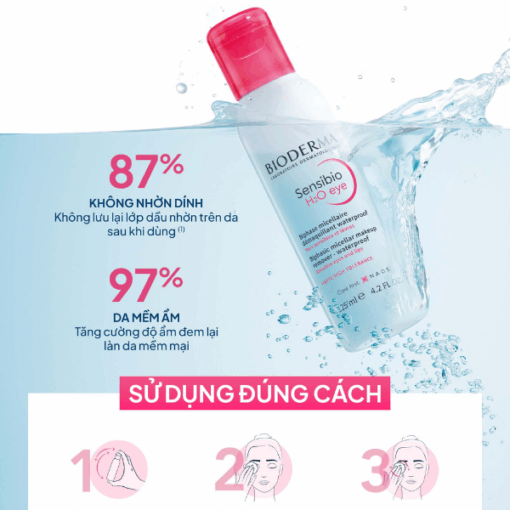 Nước tẩy trang Bioderma Sensibio H2O Eye (Chai 125ml)