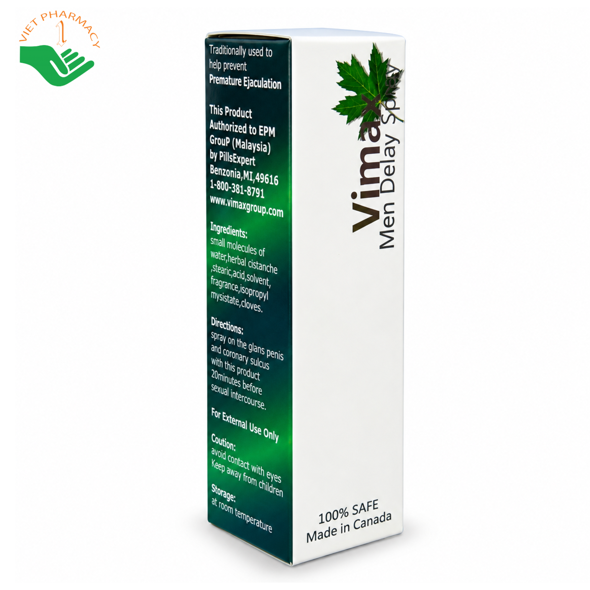 Chai xịt Vimax Men Delay Spray chống xuất tinh sớm, giúp kéo dài thời gian quan hệ (Chai 12ml) - Ảnh 6