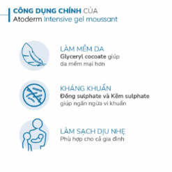 Gel tắm Atoderm Intensive Gel Moussant Bioderma (Tuýp 200ml)