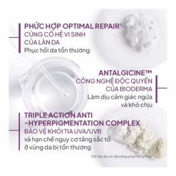 Kem chống nắng Bioderma Cicabio Crème SPF50+Bảo vệ da khỏi tia UVA và UVB (tuýp 30ml)