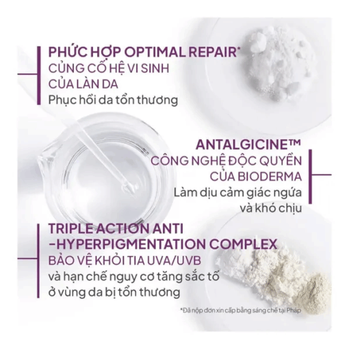 Kem chống nắng Bioderma Cicabio Crème SPF50+Bảo vệ da khỏi tia UVA và UVB (tuýp 30ml)