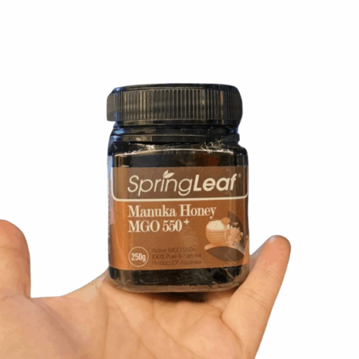 Mật Ong Manuka MGO 550+ SpringLeaf hỗ trợ cải thiện hệ vi sinh đường ruột (Hũ 250g)