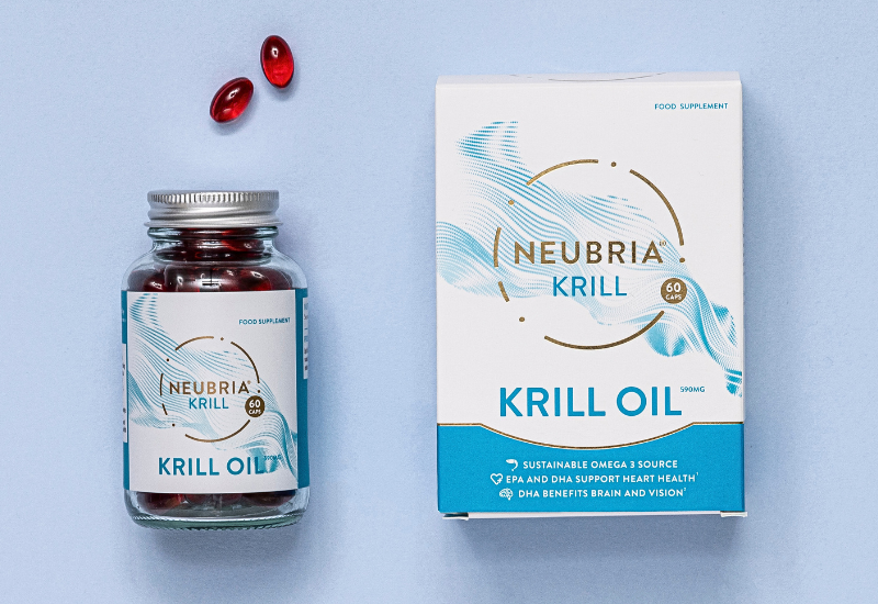 Viên uống Neubria Krill Omega-3 Fish Oil Supplement Neubria Hộp 60 viên