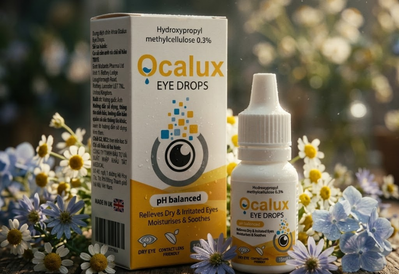 Nước mắt nhân tạo Ocal Hyaluron Euphrasia Plus (Chai 10ml)