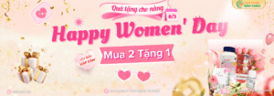 CHÀO MỪNG NGÀY QUỐC TẾ PHỤ NỮ 8/3 - NHÀ THUỐC VIỆT TRI ÂN PHÁI ĐẸP VỚI ƯU ĐÃI HẤP DẪN