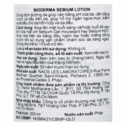 Nước cân bằng da Sébium Lotion Bioderma (chai 200ml)