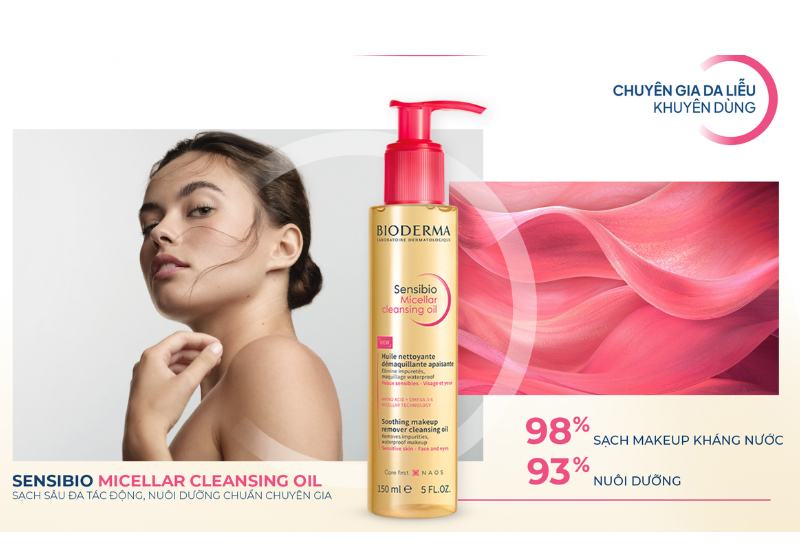 Dầu tẩy trang Sensibio Micellar Cleansing Oil Bioderma (Chai 150ml)