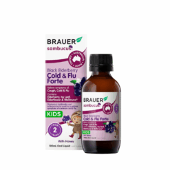 Siro Black ElderBerry Cold And Flu Forte hỗ trợ giảm các triệu chứng ho sổ mũi do cảm (chai 100ml)