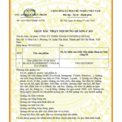 Siro Black ElderBerry Cold And Flu Forte hỗ trợ giảm các triệu chứng ho sổ mũi do cảm (chai 100ml)