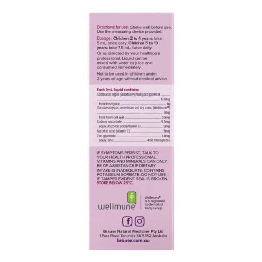 Siro Black ElderBerry Immune Plus hỗ trợ giảm các triệu chứng ho sổ mũi do cảm (lọ 100ml)