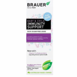 Siro Brauer Baby and Child Immunity Support hỗ trợ tăng cường hệ miễn dịch (chai 100ml)
