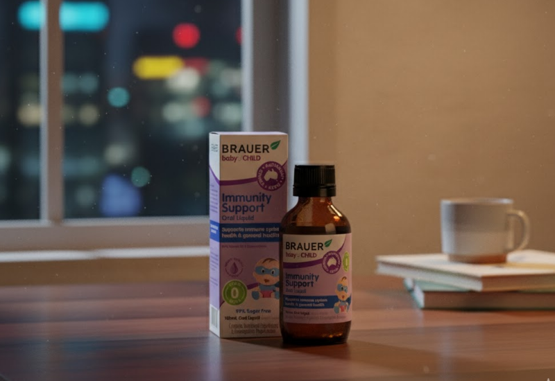 Siro Brauer Baby and Child Immunity Support hỗ trợ tăng cường hệ miễn dịch (chai 100ml)