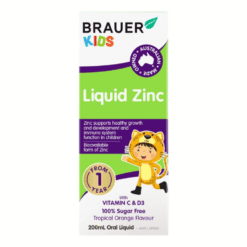 Siro Brauer Baby & Kids Liquid Zinc bổ sung kẽm tăng sức đề kháng cho trẻ ( chai 200ml)
