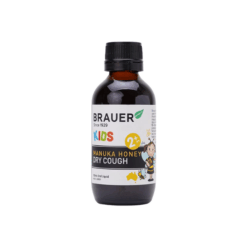 Siro Brauer Manuka Honey Dry Cough giảm ho dạng lỏng cho trẻ em (chai 100ml)