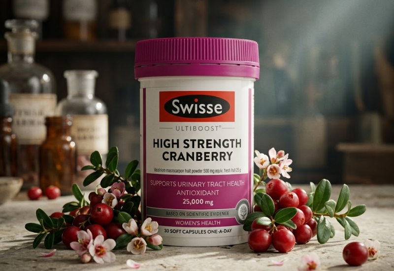 Viên uống Swisse Ultiboost High Strength Cranberry (Hộp 30 viên)