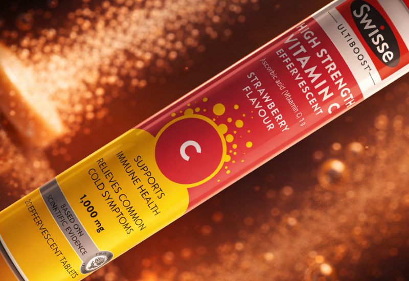 Viên uống sủi Swisse Ultiboost High Strength Vitamin C Effervescent Swisse Tuýp 20 viên