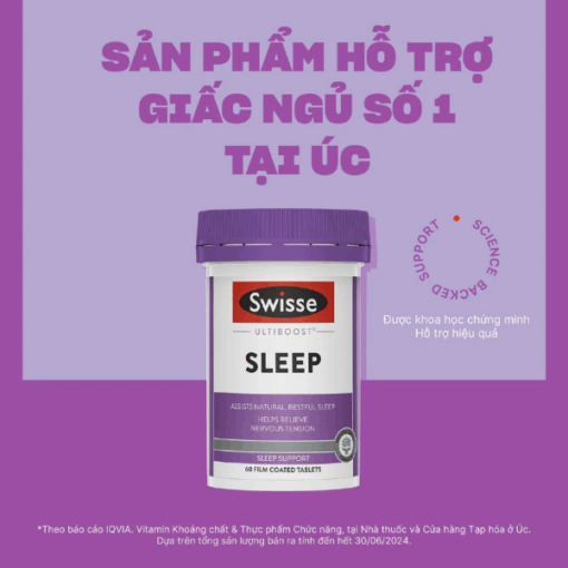 Viên uống Swisse Ultiboost Sleep (Hộp 30 viên)
