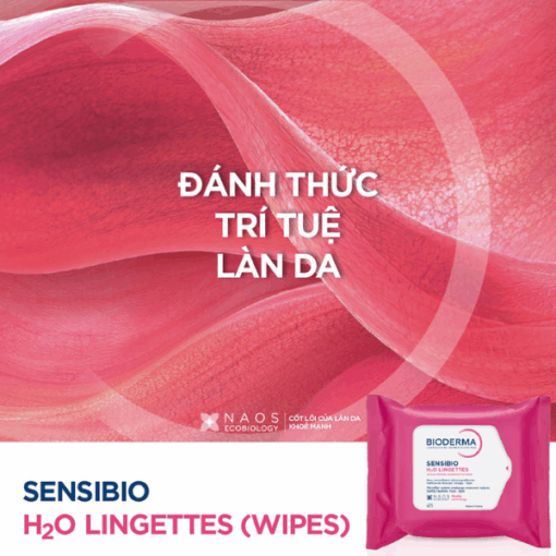 Tẩy trang Bioderma Sensibio H2O Lingettes (25 khăn)