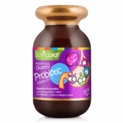 Viên Kẹo Aussie Kids Gummy Probiotic SpringLeaf Bổ sung 2 tỷ CFU lợi khuẩn (Hũ 80 viên)