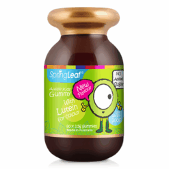 Viên Kẹo Aussie Kids Gummy With Lutein Hỗ trợ phát triển thị lực (New Flavour – 80 viên) – SpringLeaf