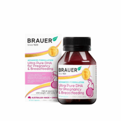 Viên uống Brauer Ultra Pure DHA For Pregnancy and Breastfeeding hỗ trợ tăng cường sức khoẻ phụ nữ mang thai và cho con bú (Hộp 60 viên)