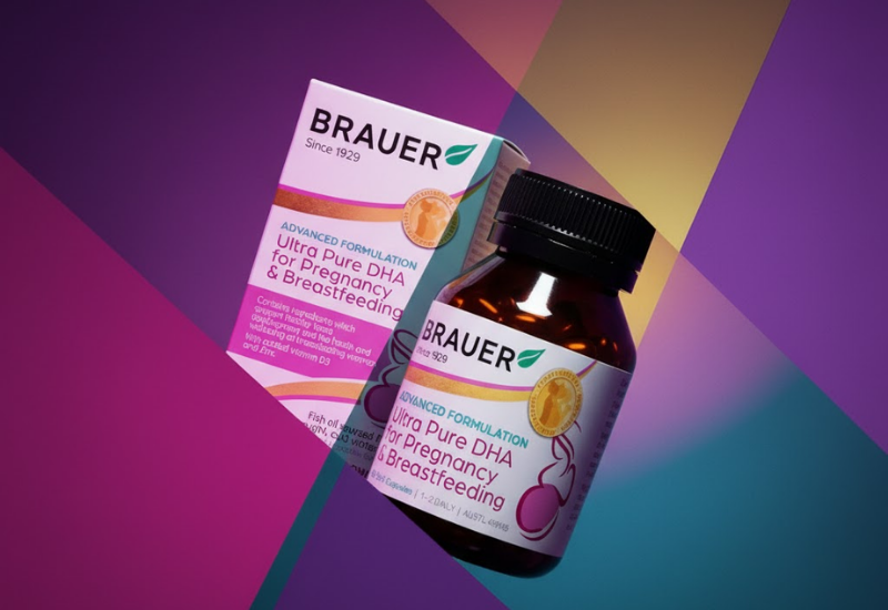 Viên uống Brauer Ultra Pure DHA For Pregnancy and Breastfeeding hỗ trợ tăng cường sức khoẻ phụ nữ mang thai và cho con bú (Hộp 60 viên)