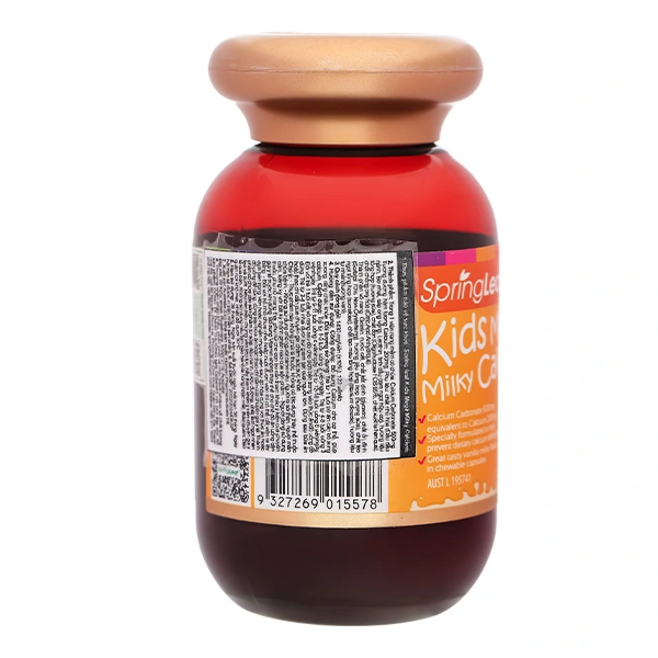 Viên Uống Canxi Sữa SpringLeaf Cho Bé Hỗ trợ bổ sung canxi thiết yếu (Hũ 120 viên)