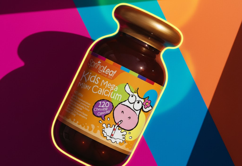 Viên Uống Canxi Sữa SpringLeaf Cho Bé Hỗ trợ bổ sung canxi thiết yếu (Hũ 120 viên)