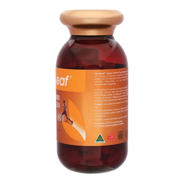 Viên Uống Canxi Với Vitamin D3 SpringLeaf (200 viên)
