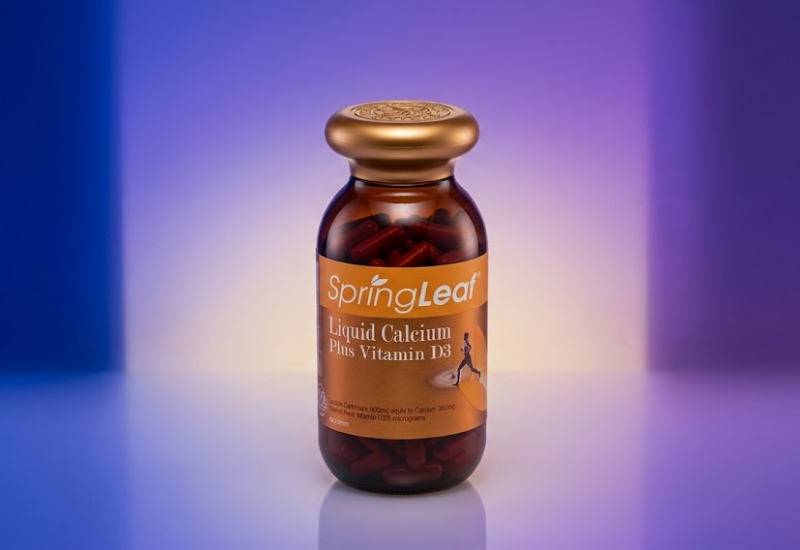 Viên Uống Canxi Với Vitamin D3 SpringLeaf (200 viên)