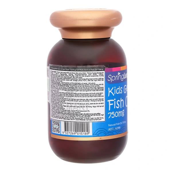 Viên Uống Dầu Cá SpringLeaf Dành Cho Bé 750mg (120 viên)