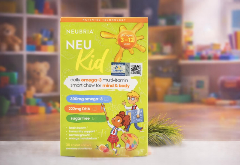 Viên uống Neu Kid Multivitamin Plus Omega-3 (Hộp 30 viên)