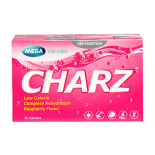 Bột sủi thanh nhiệt giải độc gan CHARZ Raspberry MEGA We care (Hộp 10 gói)